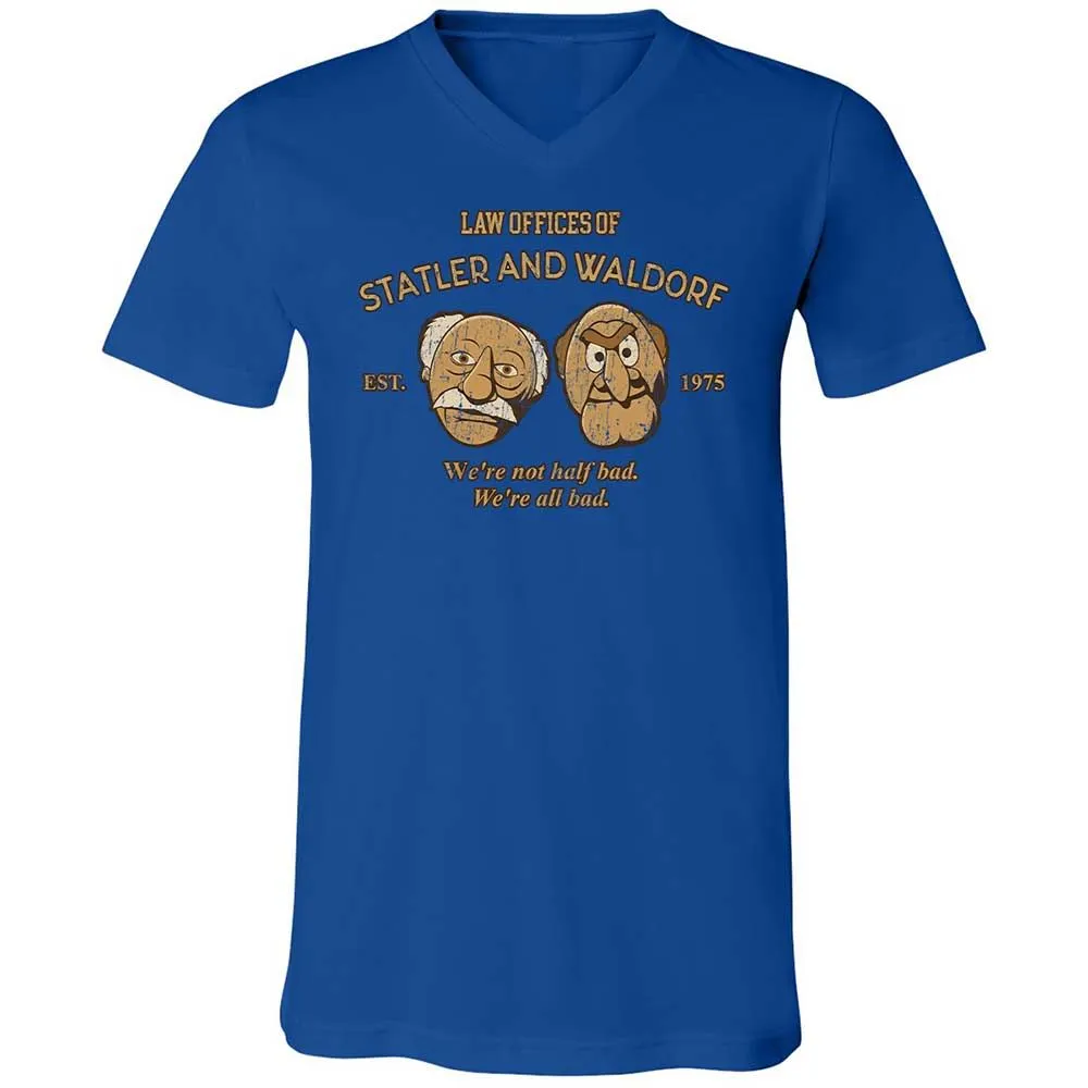 Unisex V-Neck T-Shirt - 1VMU8ZUK - True Royal - 4