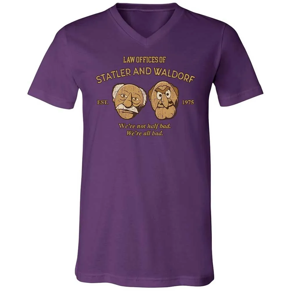 Unisex V-Neck T-Shirt - 1VMU8ZUK - Team Purple - 10