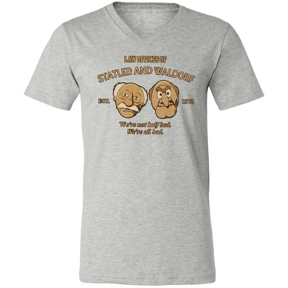 Unisex V-Neck T-Shirt - 1VMU8ZUK - Athletic Heather - 15