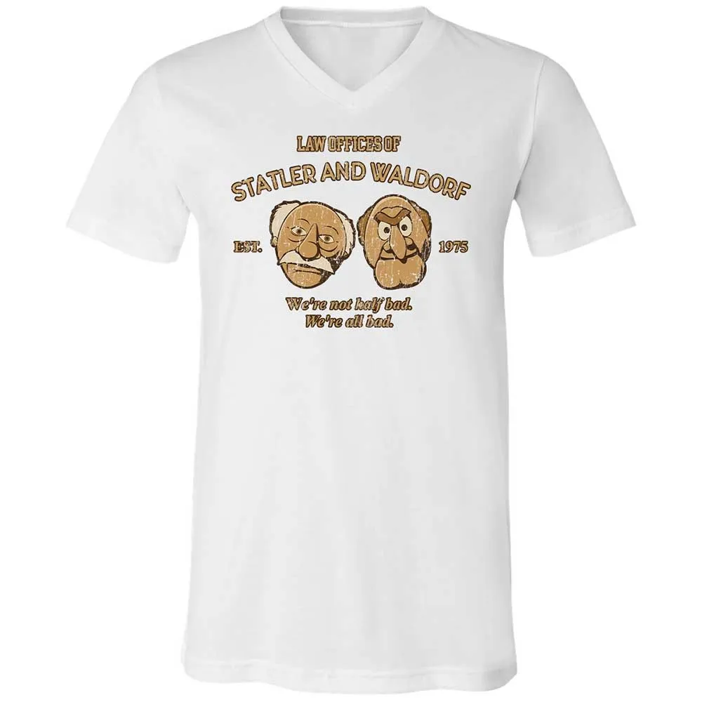Unisex V-Neck T-Shirt - 1VMU8ZUK - White - 16