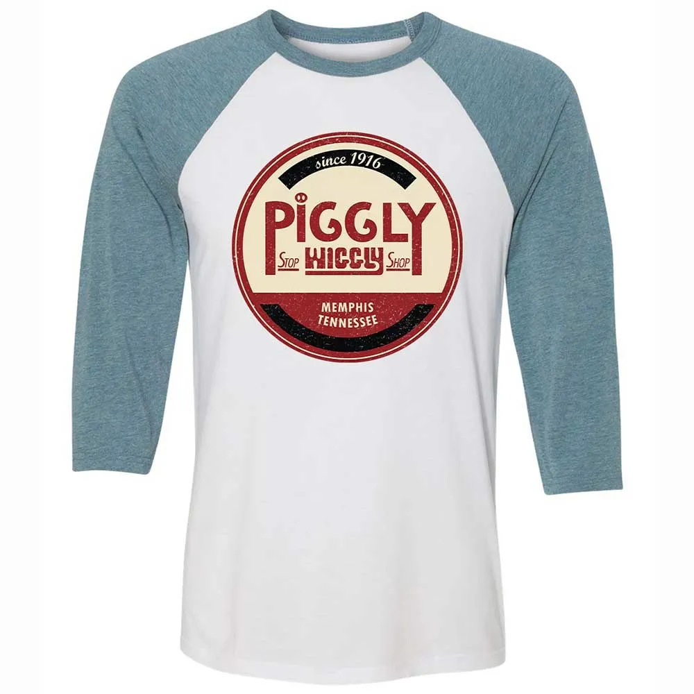 Unisex 3/4 Baseball Tee - 7G2F7J8Z - White/Denim - 3