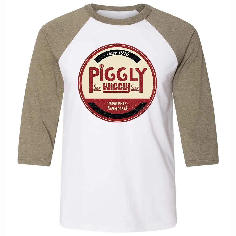 Unisex 3/4 Baseball Tee - 7G2F7J8Z - White/Heather Olive - 4