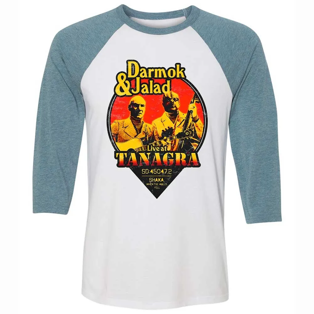 Unisex 3/4 Baseball Tee - 2H5G62UU - White/Denim - 3