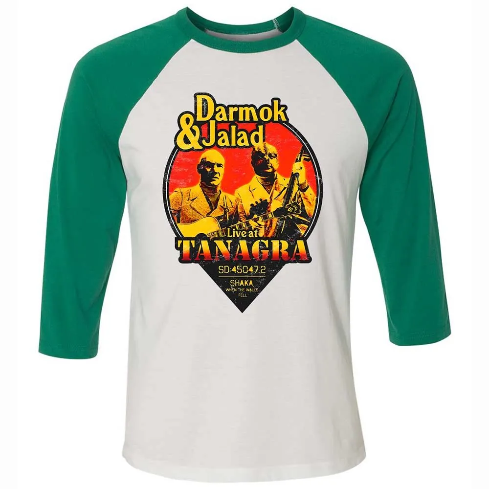 Unisex 3/4 Baseball Tee - 2H5G62UU - White/Kelly - 6