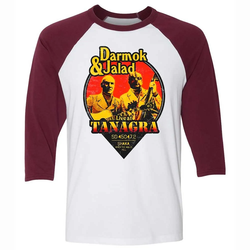 Unisex 3/4 Baseball Tee - 2H5G62UU - White/Maroon - 7
