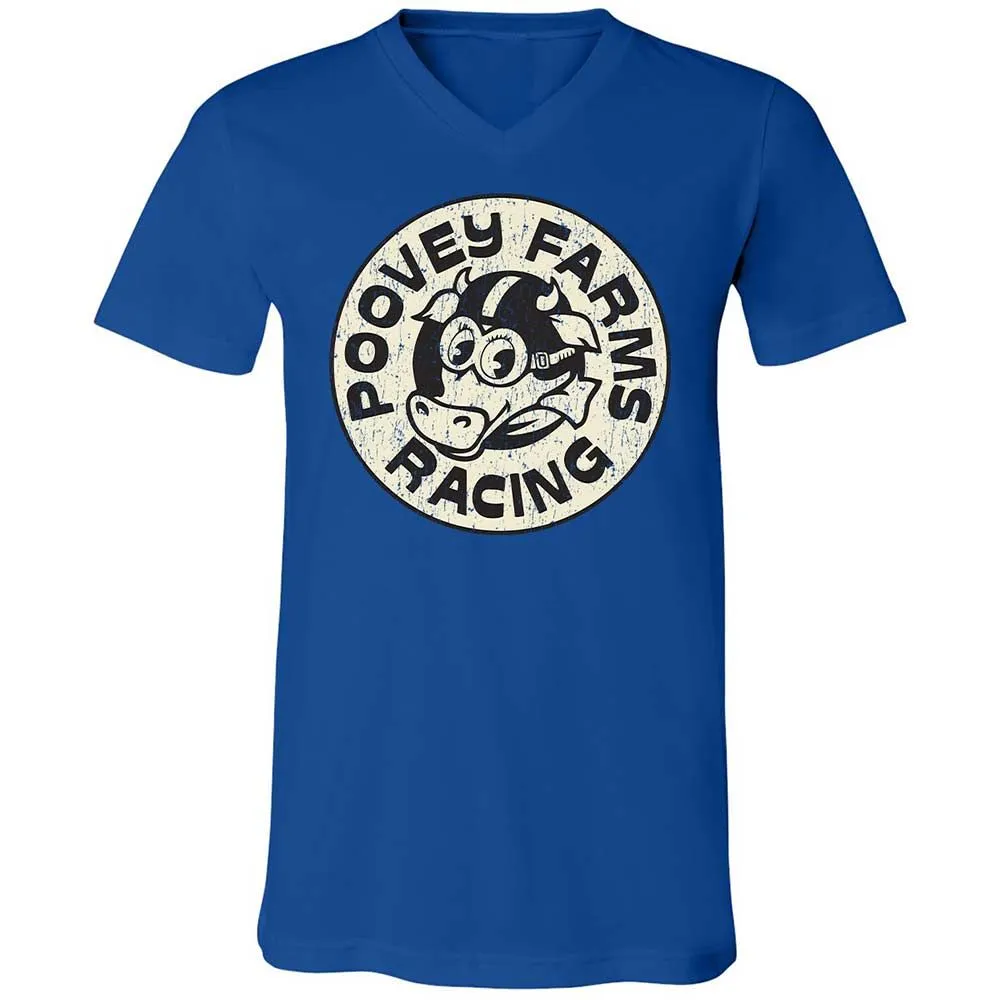 Unisex V-Neck T-Shirt - 3VRTYB4L - True Royal - 4