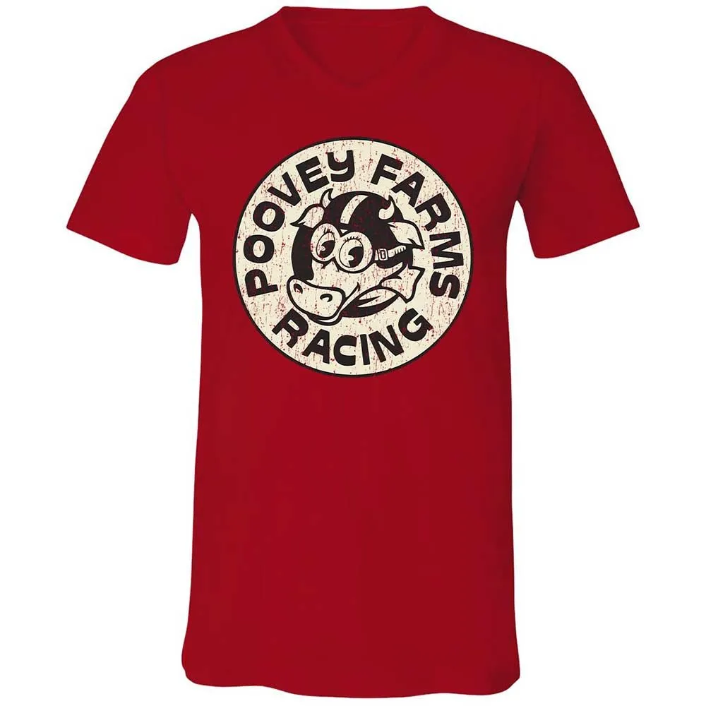 Unisex V-Neck T-Shirt - 3VRTYB4L - Red - 6