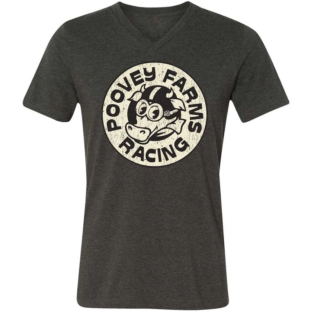 Unisex V-Neck T-Shirt - 3VRTYB4L - Dark Grey Heather - 9