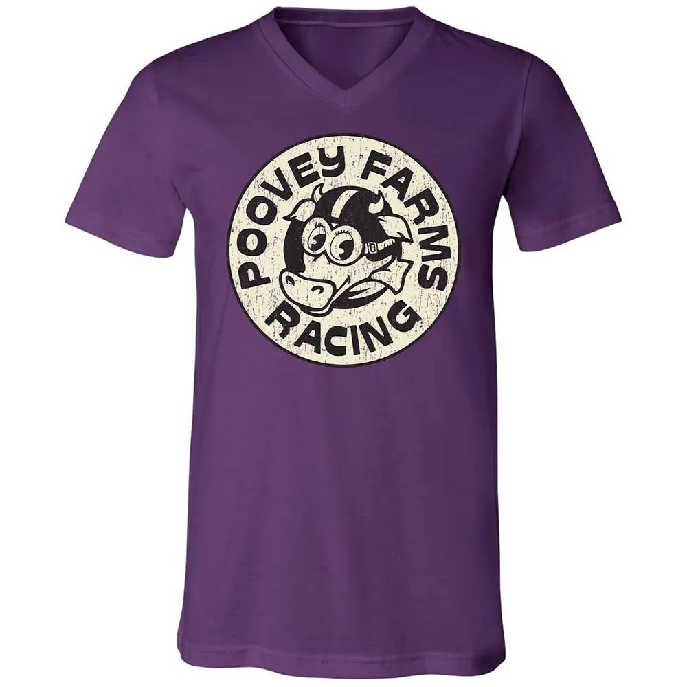 Unisex V-Neck T-Shirt - 3VRTYB4L - Team Purple - 10