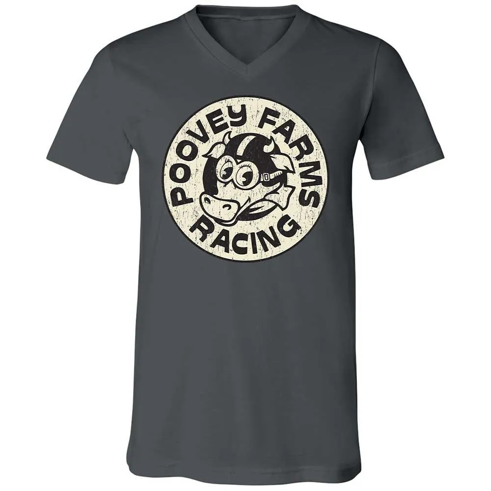 Unisex V-Neck T-Shirt - 3VRTYB4L - Asphalt - 13