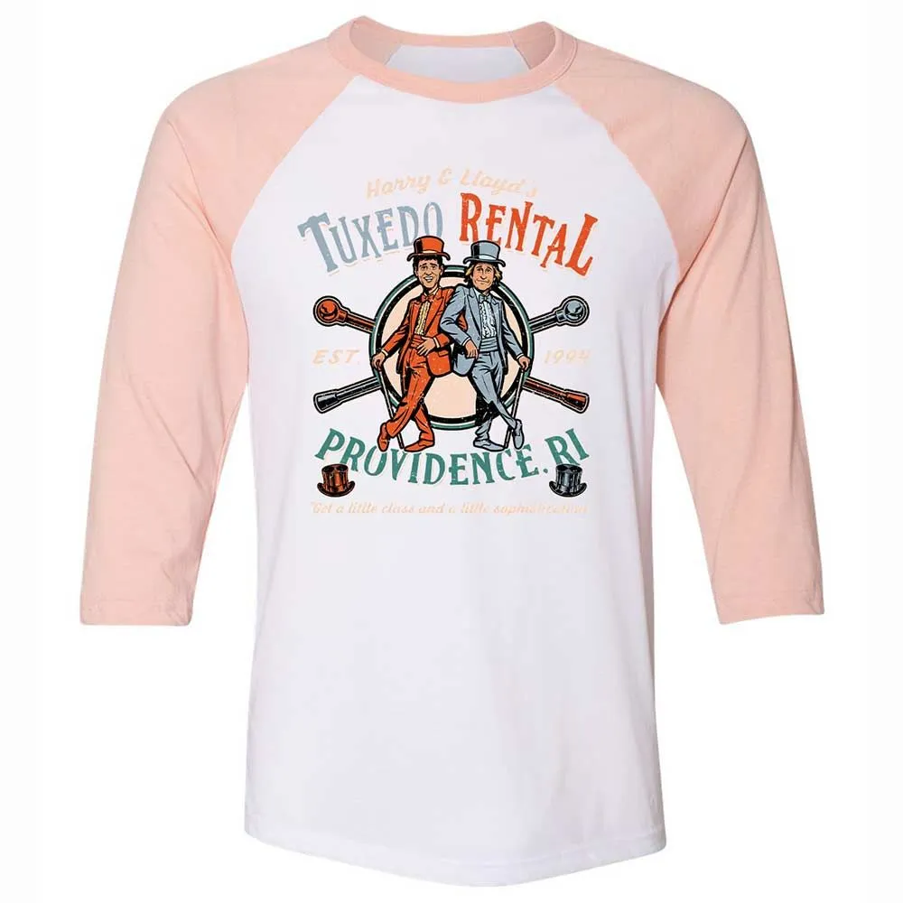 Unisex 3/4 Baseball Tee - SRH6DSX3 - White/Heather Peach - 5