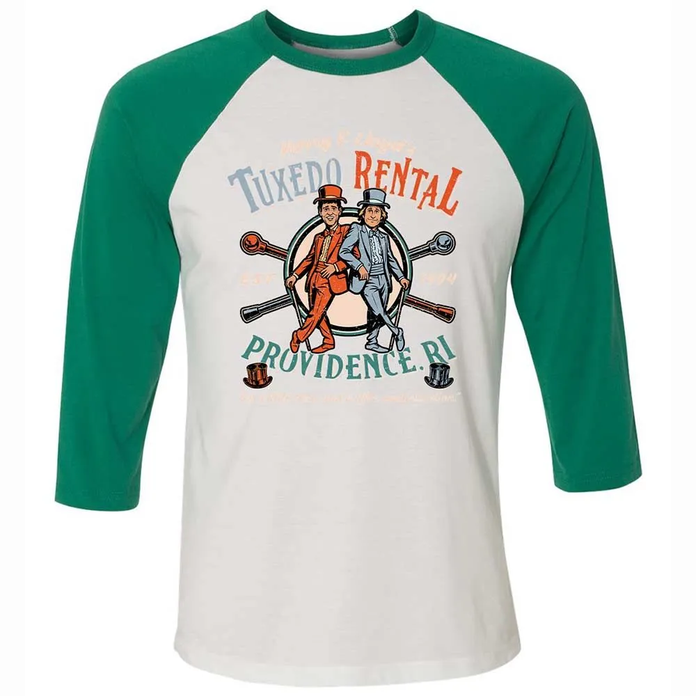 Unisex 3/4 Baseball Tee - SRH6DSX3 - White/Kelly - 6