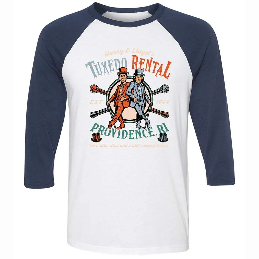 Unisex 3/4 Baseball Tee - SRH6DSX3 - White/Navy - 8