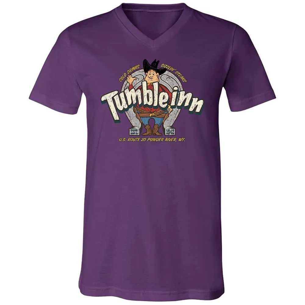 Unisex V-Neck T-Shirt - 6B7BKZ38 - Team Purple - 10