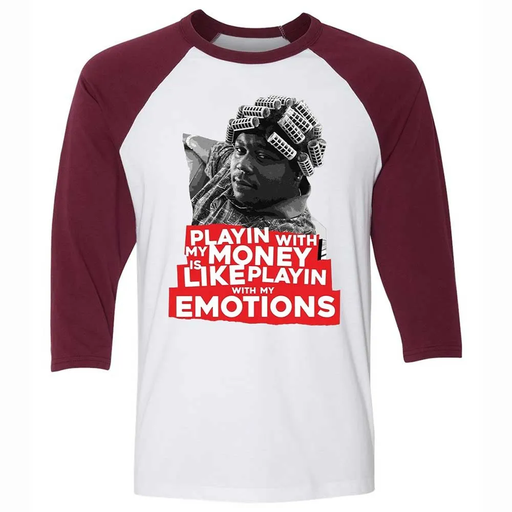 Unisex 3/4 Baseball Tee - JFY5HSYJ - White/Maroon - 7