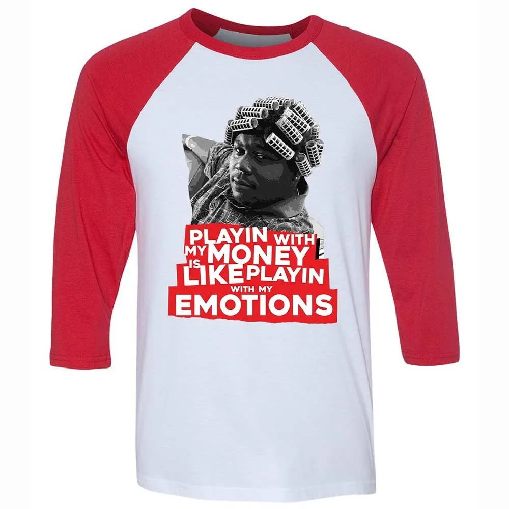 Unisex 3/4 Baseball Tee - JFY5HSYJ - White/Red - 9