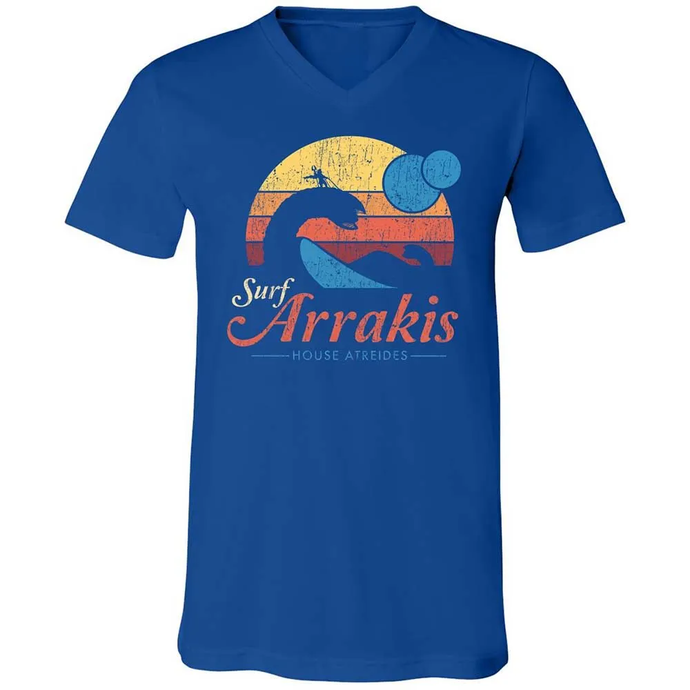 Unisex V-Neck T-Shirt - R8HHV14L - True Royal - 4