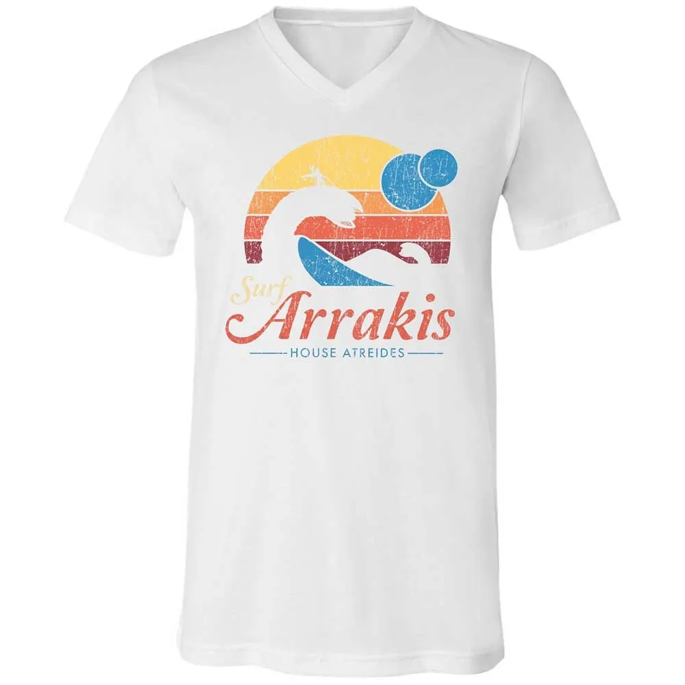 Unisex V-Neck T-Shirt - R8HHV14L - White - 16