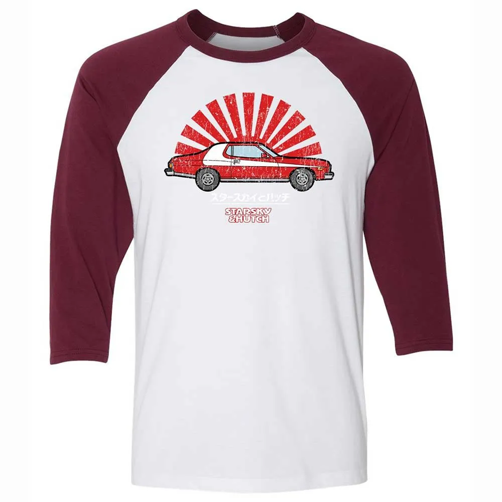 Unisex 3/4 Baseball Tee - GUUYLYTQ - White/Maroon - 7