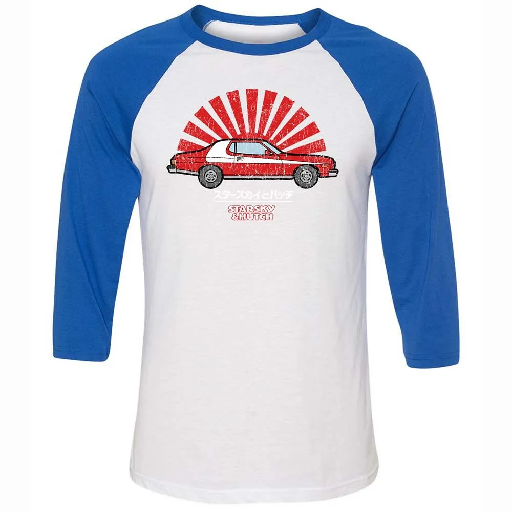 Unisex 3/4 Baseball Tee - GUUYLYTQ - White/True Royal - 10