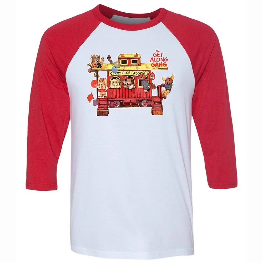 Unisex 3/4 Baseball Tee - W65BVL3G - White/Red - 9
