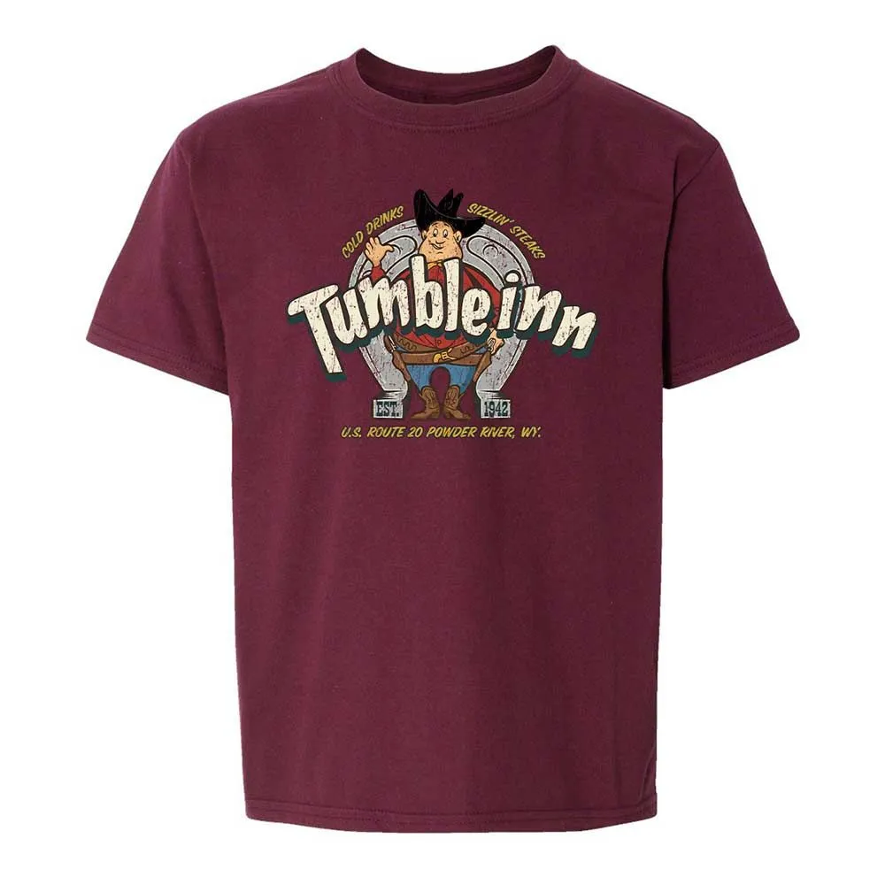 Kids T-Shirt - ZMEGJQLF - Maroon - 14