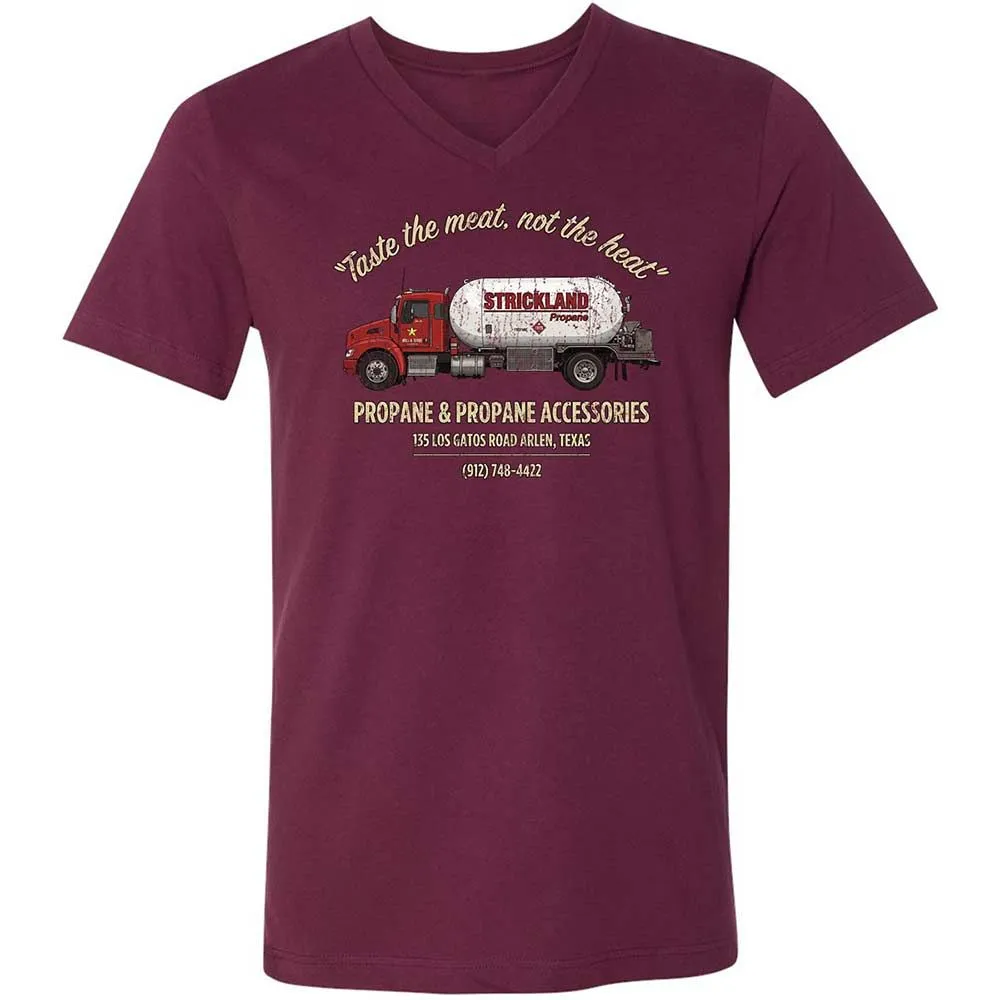 Unisex V-Neck T-Shirt - 2EKFUU34 - Maroon - 8