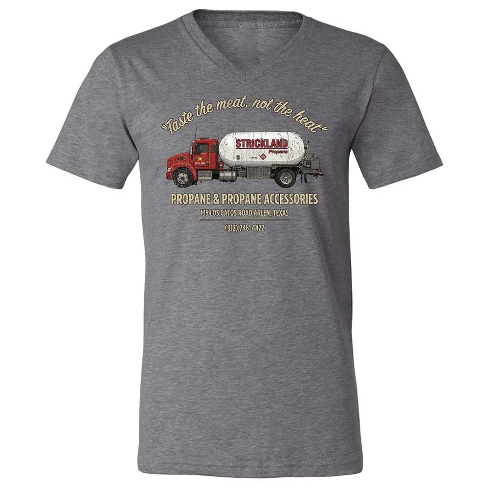 Unisex V-Neck T-Shirt - 2EKFUU34 - Deep Heather - 14