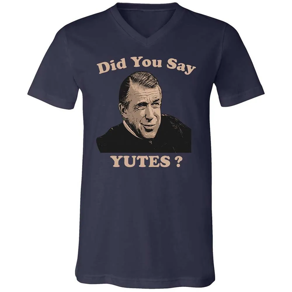 Unisex V-Neck T-Shirt - P692FN77 - Navy - 2