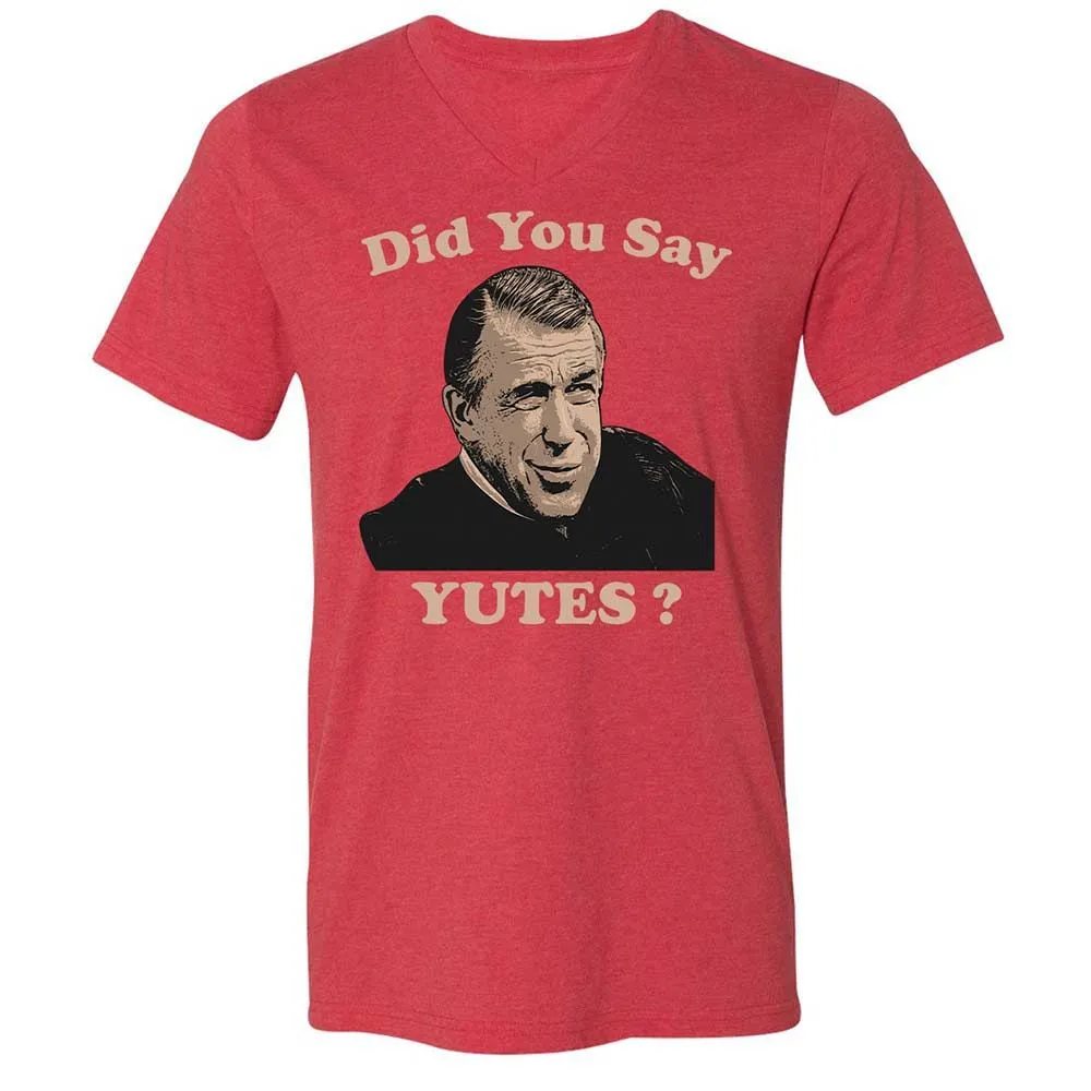 Unisex V-Neck T-Shirt - P692FN77 - Heather Red - 7