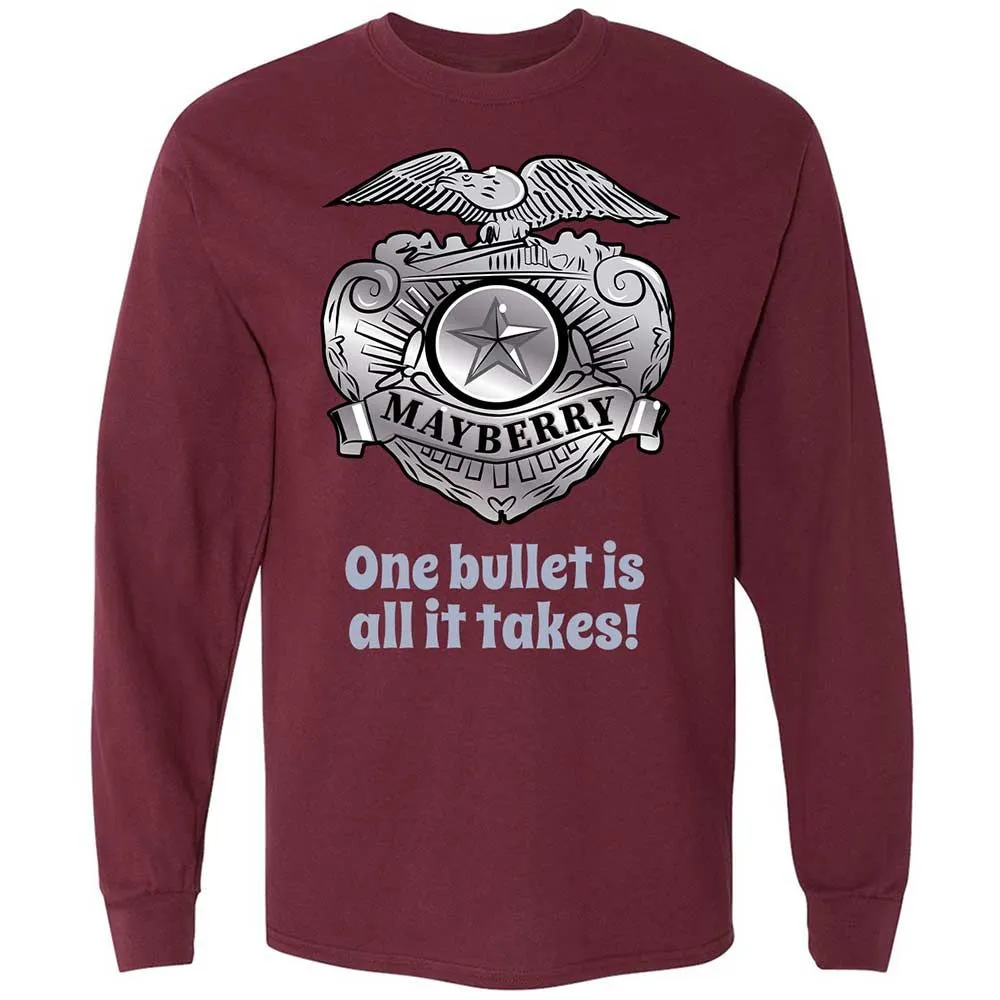 Long Sleeve T-Shirt - 7FZDRQZR - Maroon - 6