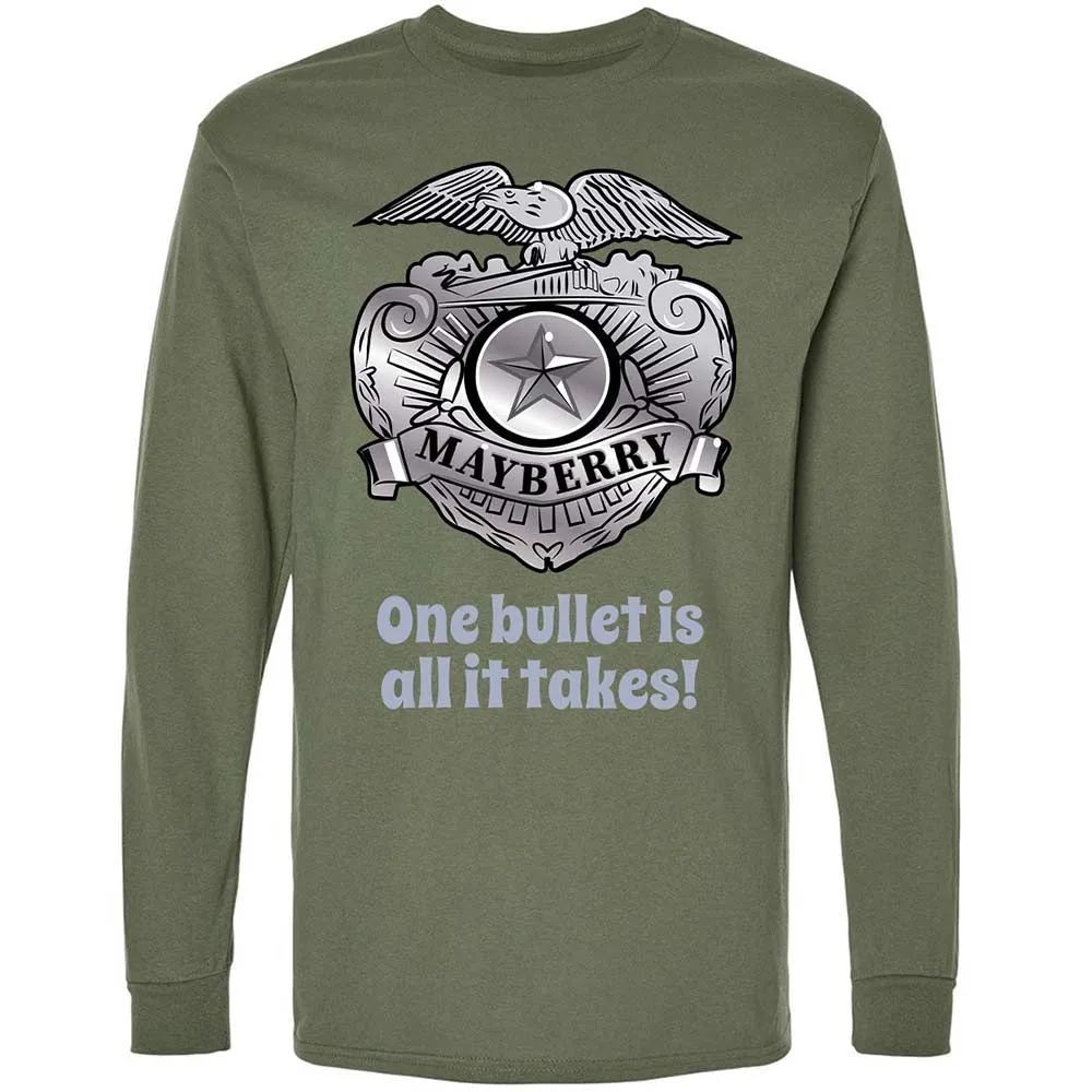 Long Sleeve T-Shirt - 7FZDRQZR - Military Green - 9