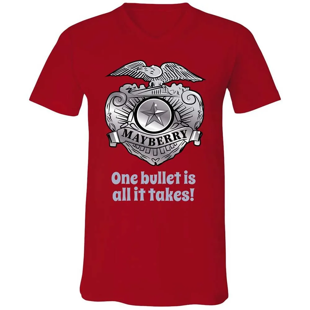 Unisex V-Neck T-Shirt - S3N4JZDA - Red - 6
