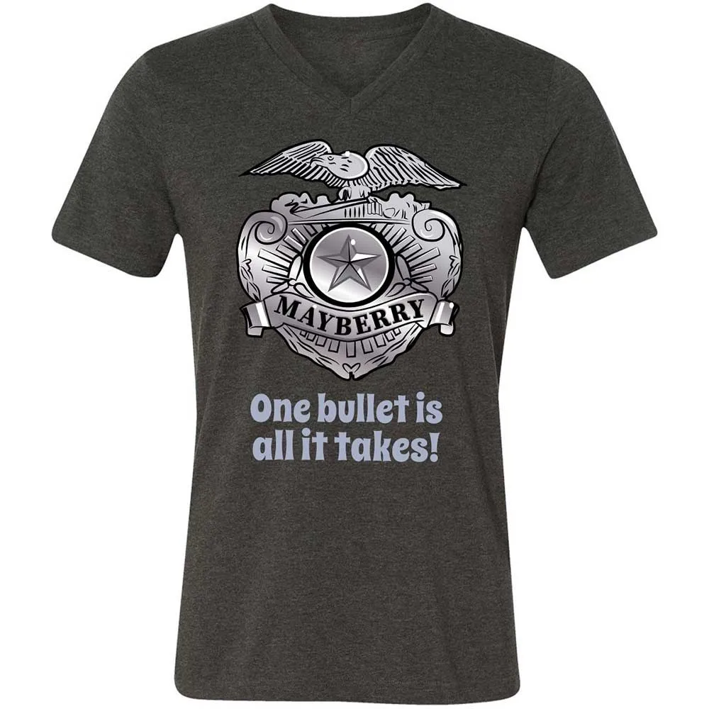 Unisex V-Neck T-Shirt - S3N4JZDA - Dark Grey Heather - 9
