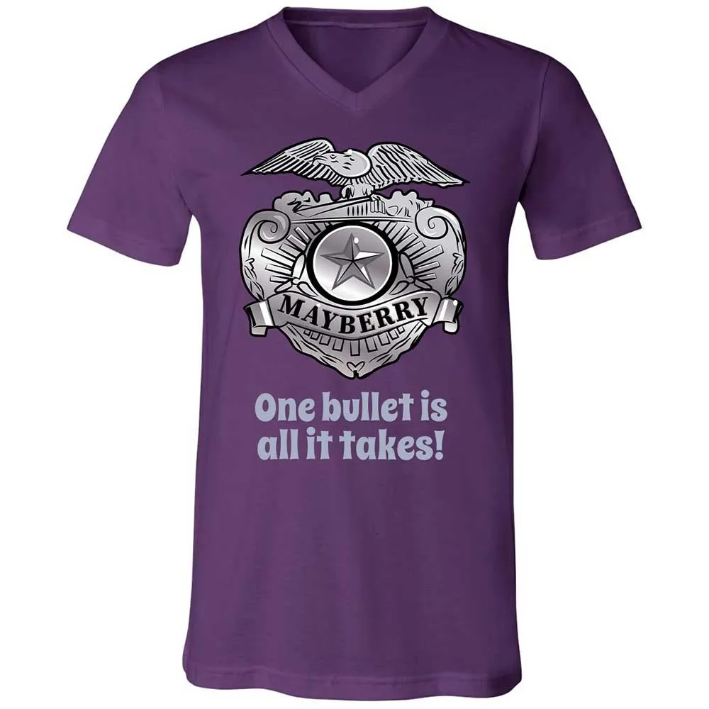 Unisex V-Neck T-Shirt - S3N4JZDA - Team Purple - 10