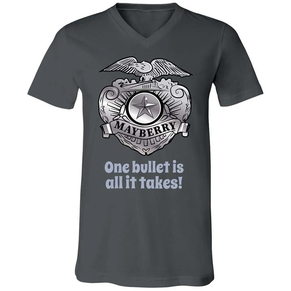 Unisex V-Neck T-Shirt - S3N4JZDA - Asphalt - 13
