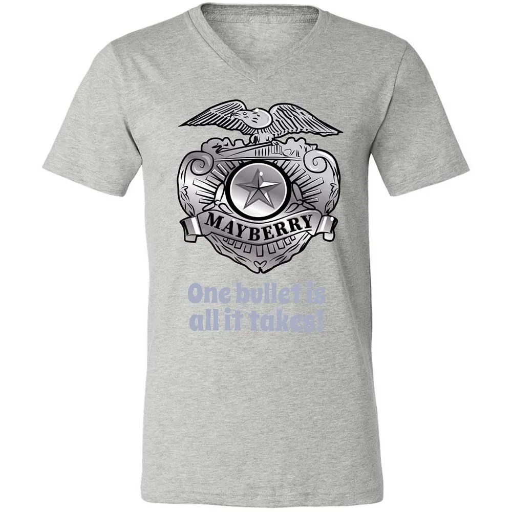 Unisex V-Neck T-Shirt - S3N4JZDA - Athletic Heather - 15