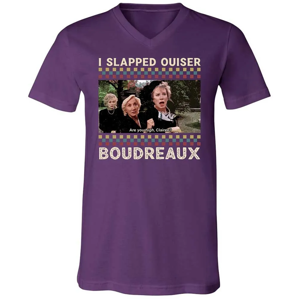 Unisex V-Neck T-Shirt - SJ52SQH4 - Team Purple - 10