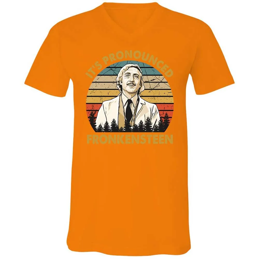 Unisex V-Neck T-Shirt - 2J7VYUH3 - Orange - 12