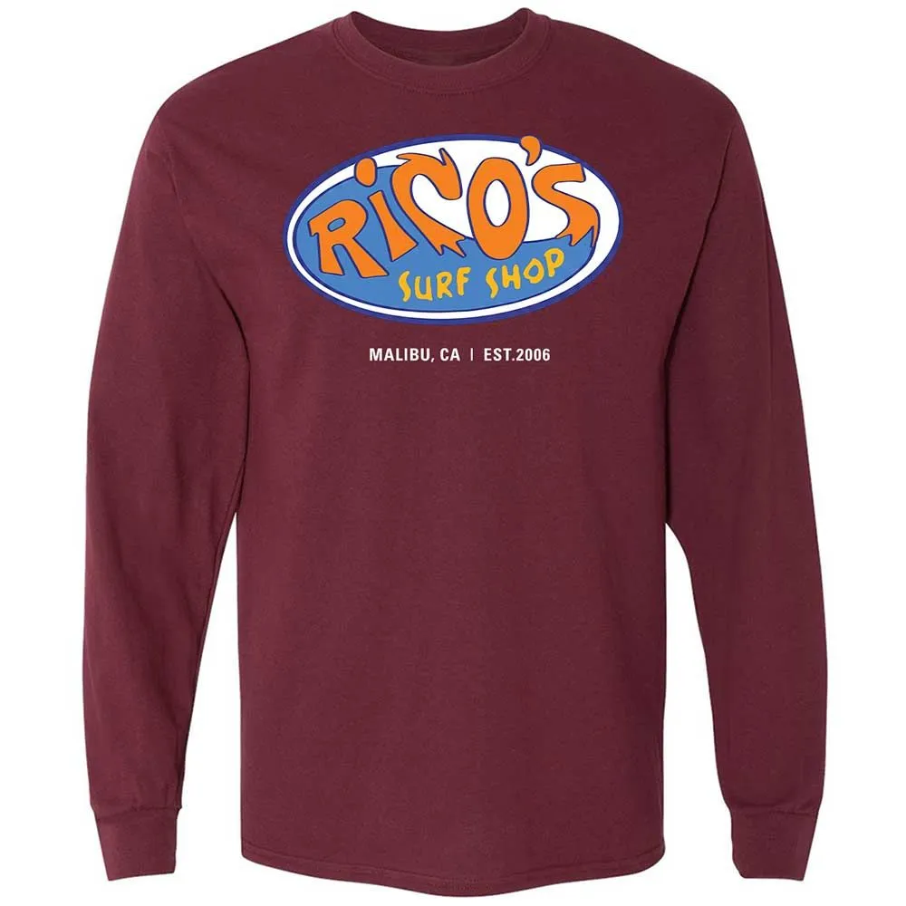 Rico's Surf Shop - Maroon - 6