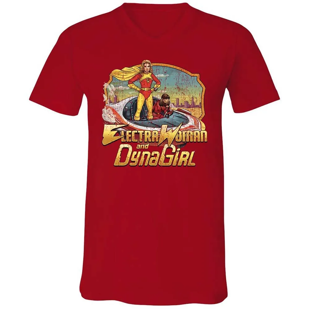 Unisex V-Neck T-Shirt - YE4TCBSK - Red - 6