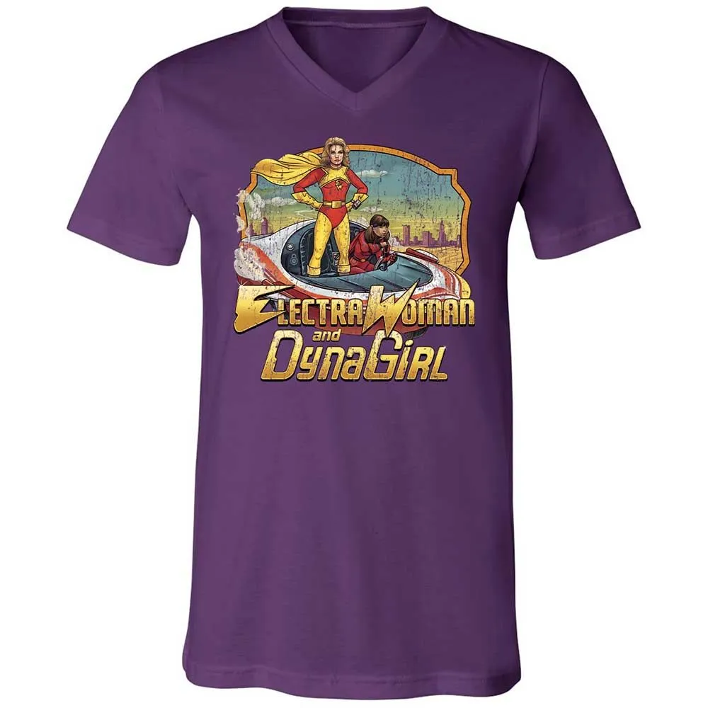 Unisex V-Neck T-Shirt - YE4TCBSK - Team Purple - 10
