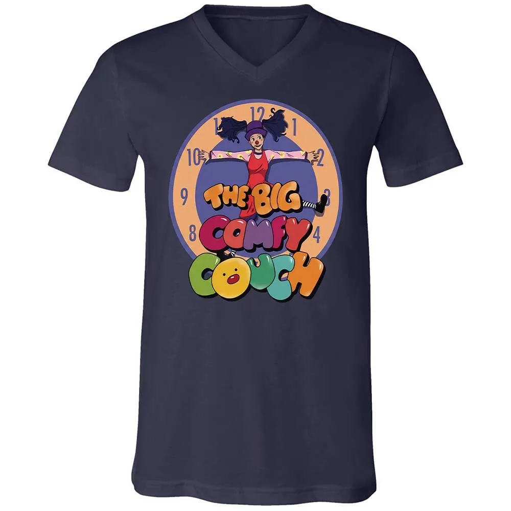 Unisex V-Neck T-Shirt - ZJXEPVL1 - Navy - 2
