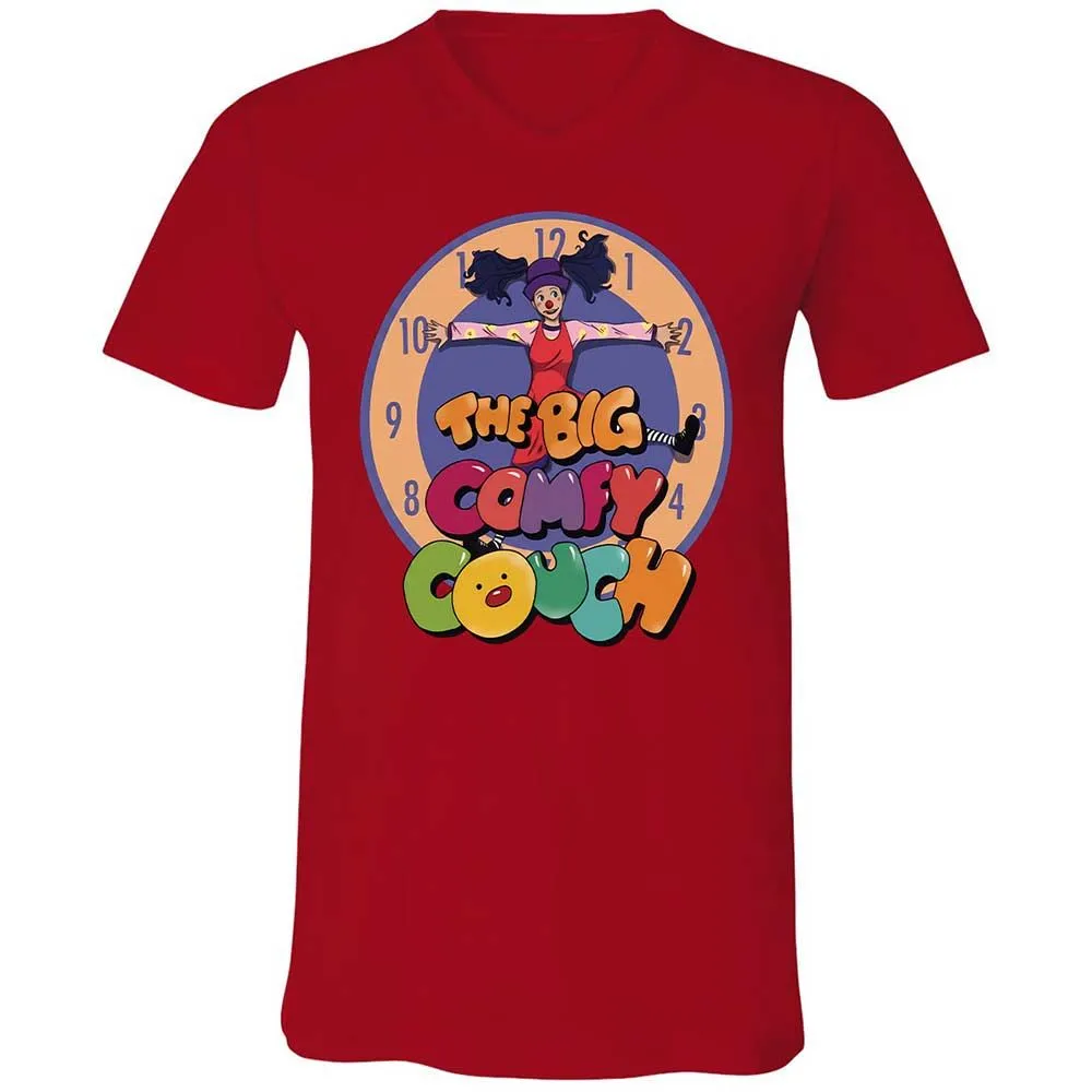 Unisex V-Neck T-Shirt - ZJXEPVL1 - Red - 6