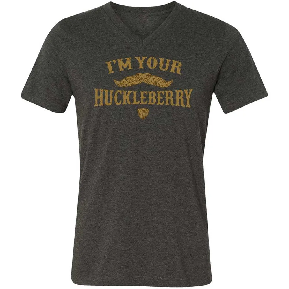 Unisex V-Neck T-Shirt - DXVD3GU1 - Dark Grey Heather - 9