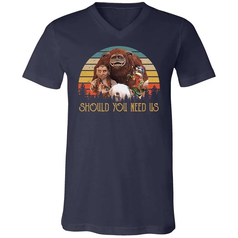 Unisex V-Neck T-Shirt - VUWUT3XR - Navy - 2