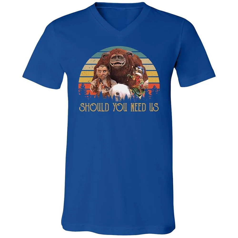 Unisex V-Neck T-Shirt - VUWUT3XR - True Royal - 4