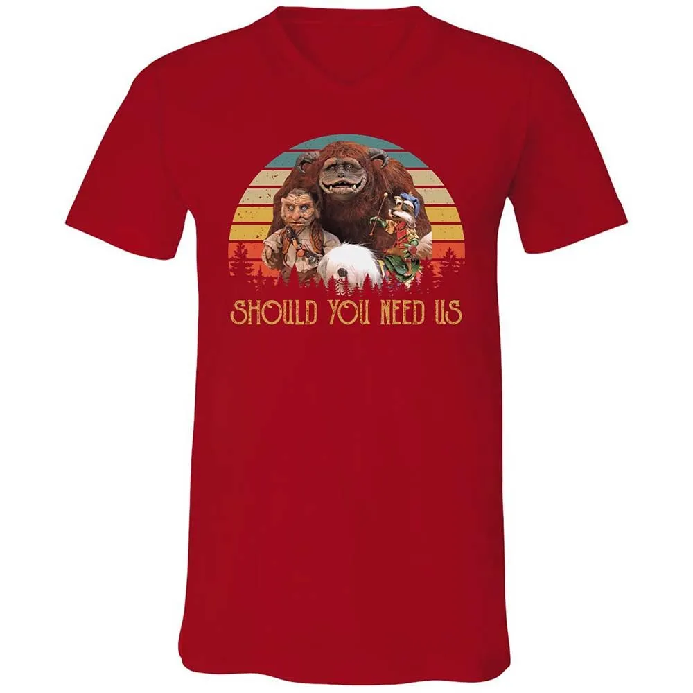 Unisex V-Neck T-Shirt - VUWUT3XR - Red - 6