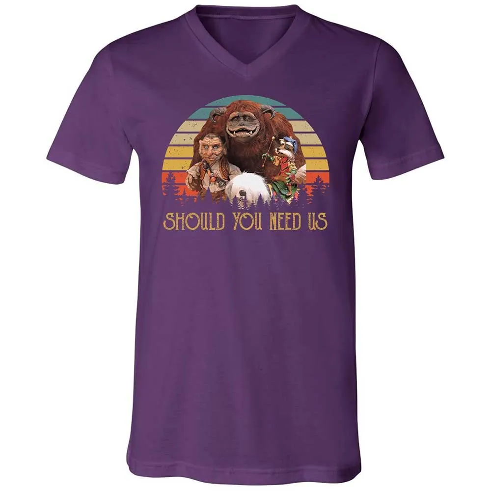 Unisex V-Neck T-Shirt - VUWUT3XR - Team Purple - 10