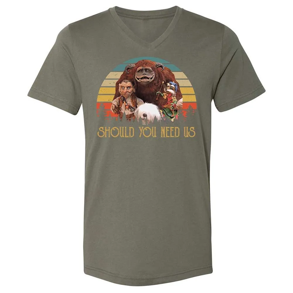 Unisex V-Neck T-Shirt - VUWUT3XR - Military Green - 11